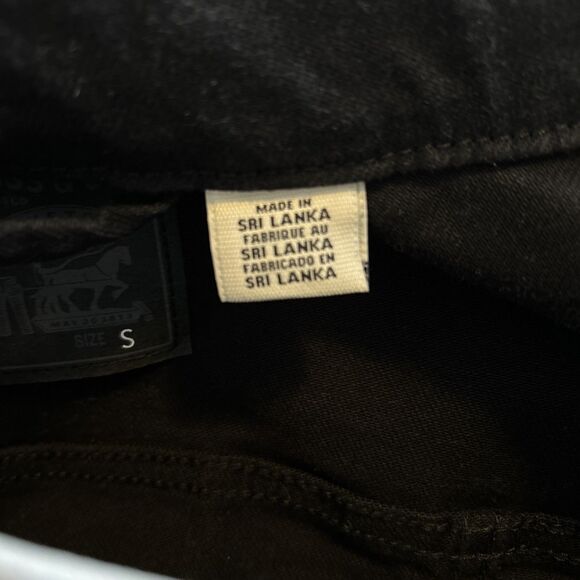 Levi's Women's Original Trucker Jacket Black Slim Fit Denim 299450038 Sz S - Picture 8 of 9